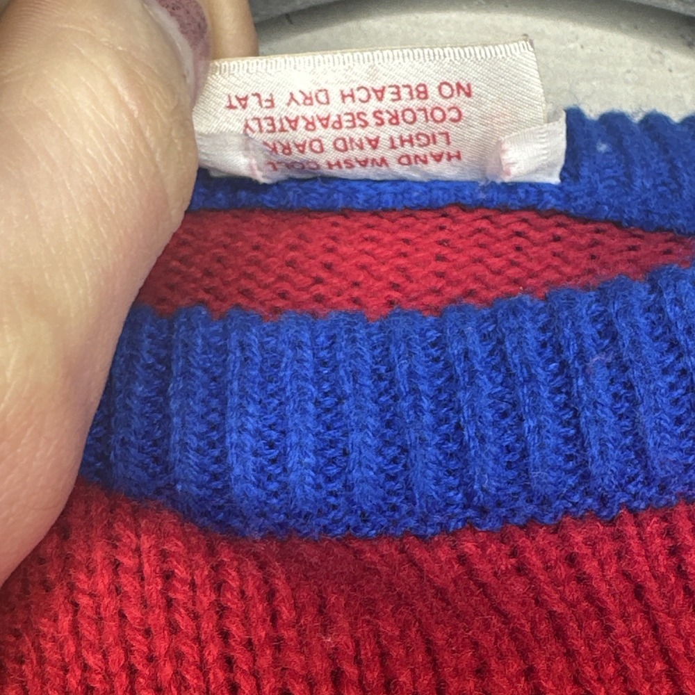 Vintage 1988 Harlequin Designs Wizard of Oz Colorblock Kids Sweater | Tag Sz: 6 - Picture 10 of 10